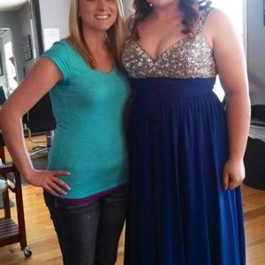 Royal blue prom dress